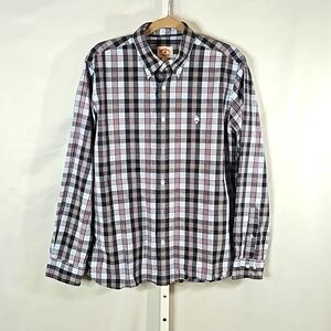 Brooks Brothers Red Fleece Striped Shirt Size Large
